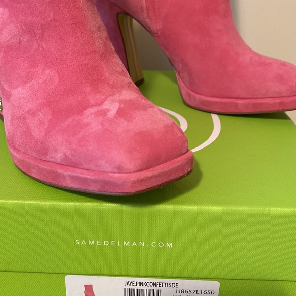 NEW 🩷 Sam Edelman Jaye Pink Platform Boot  - 9 - Picture 13 of 15